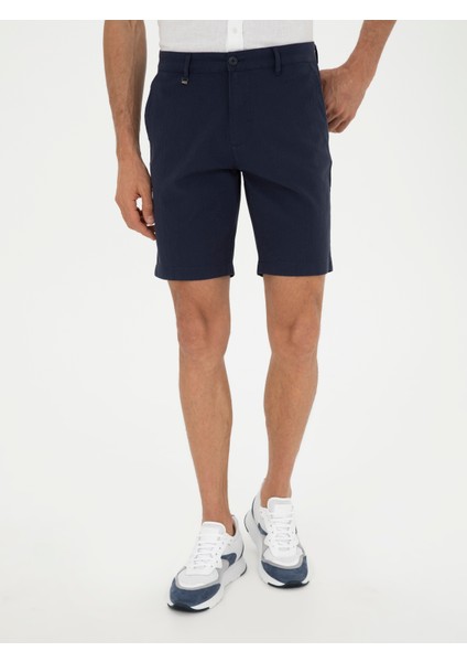 Erkek Lacivert Regular Fit Şort 50285374-VR033 fiyatları