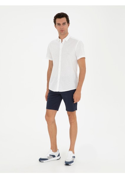 Erkek Lacivert Regular Fit Şort 50285374-VR033 modelleri