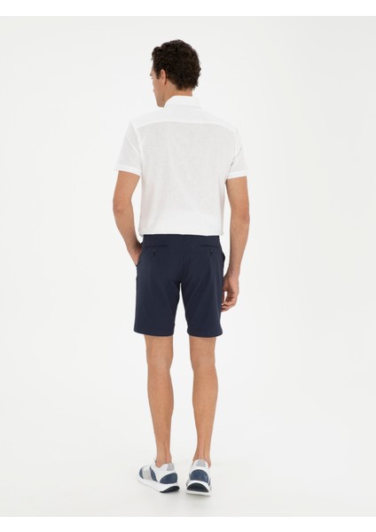 Erkek Lacivert Regular Fit Şort 50285374-VR033 fırsatları