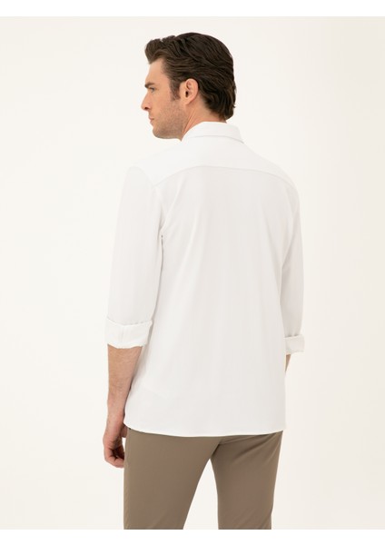 Erkek Beyaz Slim Fit Gömlek 50286260-VR013 indirimleri