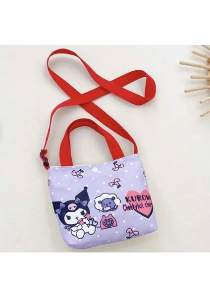 Sanrio Kuromi Hello Kitty Kore Japon Askılı Ayarlı Çanta