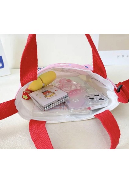 Sanrio Kuromi Hello Kitty Kore Japon Askılı Ayarlı Çanta