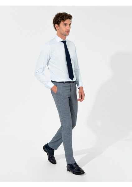 Erkek Açık Mavi Modern Fit Uzun Kollu Basic Gömlek 50261221-VR003