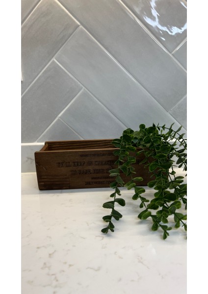 Ahşap Mutfak Düzenleyici, Ahşap Dekorasyon Kutu/yapay Okaliptüs Çiçek fırsatları