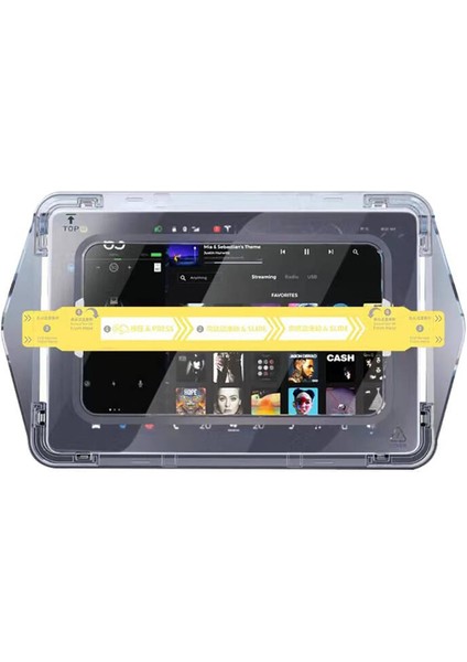 Tesla Model 3 Araç Multimedya Ekran Koruyucu Ar Oleofobik Uygulama Aparatlı Zore Premium Temperli Cam Ekran Koruyucu modelleri