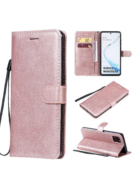 Samsung Galaxy Not 10 Lite Için Flip Case Kart Yuvası ile Yüksek Kalite Kılıf (Yurt Dışından)
