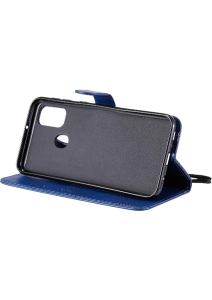 Samsung Galaxy M30S Için Flip Case Klasik Katı Renk Kart Yuvası ile Yüksek (Yurt Dışından)