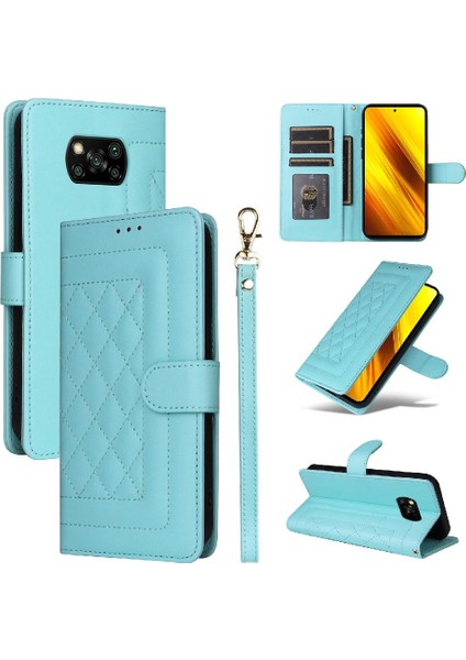 Xiaomi Poco X3 Nfc Cüzdan Flip Kapak Için Flip Case Basit Iş Deri (Yurt Dışından)