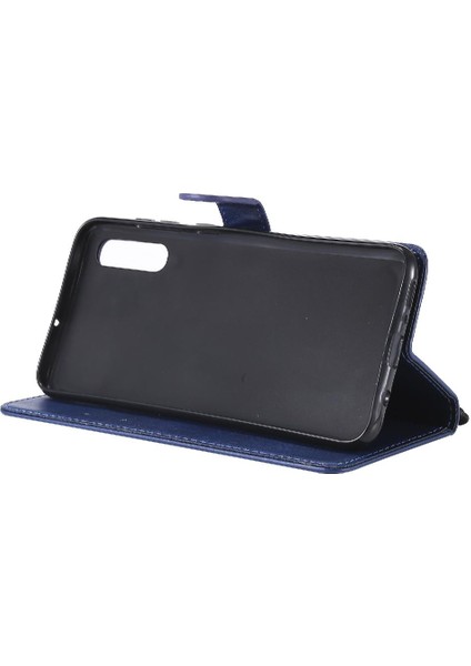 Samsung Galaxy A70 Klasik Düz Renk Iş Cüzdan Telefon Için Flip Case (Yurt Dışından)