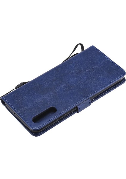 Samsung Galaxy A70 Klasik Düz Renk Iş Cüzdan Telefon Için Flip Case (Yurt Dışından)