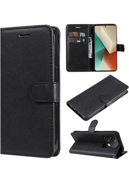 Xiaomi Redmi Not 13 Için Flip Case 5g Yüksek Kaliteli Deri Iş Cüzdan (Yurt Dışından)