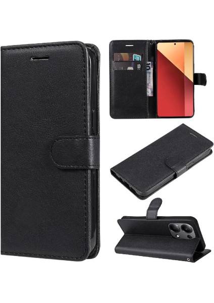 Xiaomi Redmi Not 13 Pro 4g Için Flip Case Yüksek Kalite Deri Iş (Yurt Dışından)