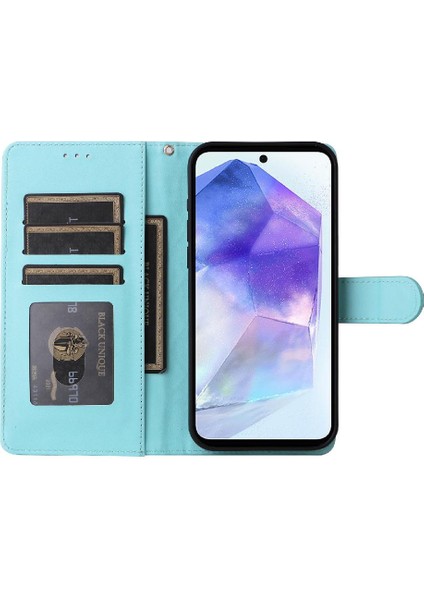Samsung Galaxy Galaxy Için Flip Case Basit Iş Deri Kılıf Darbeye (Yurt Dışından)