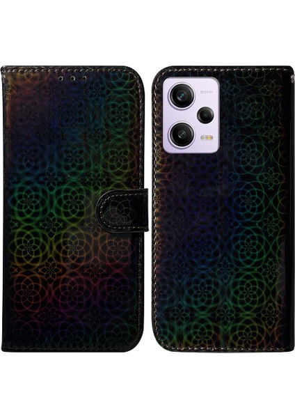 Xiaomi Redmi Not 12 Için Kılıf Pro Standı Tutucu Kart Yuvası Cüzdan Kılıf Pu (Yurt Dışından)