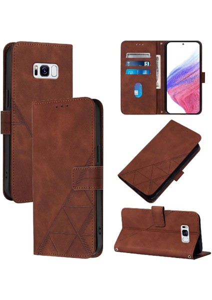 Samsung Galaxy S8 Artı Pu Deri Cüzdan Kapak Flip Folio Kitap (Yurt Dışından)
