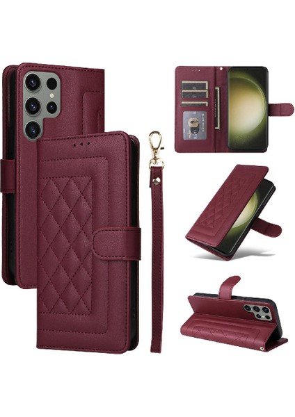 Samsung Galaxy S23 Ultra Basit Iş Deri Kılıf Flip Case Için Flip Case (Yurt Dışından) fırsatları
