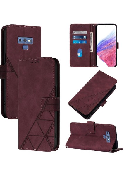 Samsung Galaxy Not 9 Flip Folio Kitap Koruyucu Pu Deri Kart (Yurt Dışından)