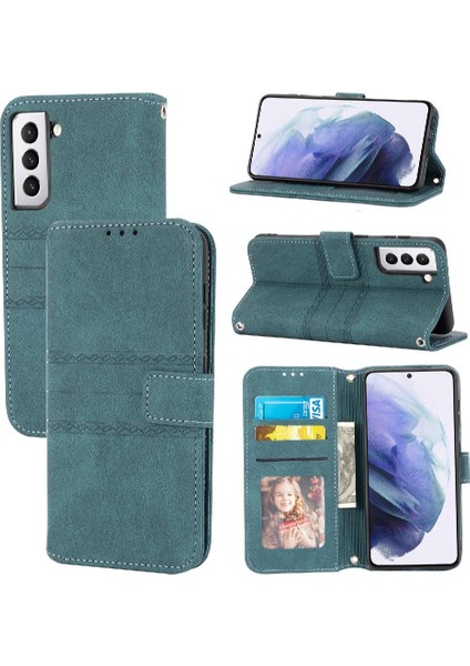 Samsung Galaxy S21 Fe 5g Manyetik Kapatma Darbeye Pu Için Flip Case (Yurt Dışından)