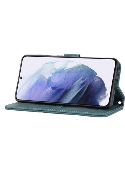 Samsung Galaxy S22 5g Için Flip Case Cüzdan Kılıf Pu Deri Kickstand (Yurt Dışından)