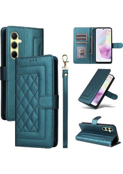 Manyi Mall Samsung Galaxy A35 Flip Kapak Için Flip Case Darbeye Basit Iş (Yurt Dışından)