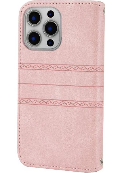 Iphone 14 Için Flip Case Artı Kickstand Pu Deri Manyetik Kapatma Bilek (Yurt Dışından)