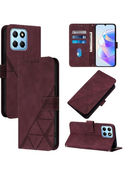 Onur Için Kılıf 70 Lite 5g Cüzdan Kapak Kredi Kartı Tutucu Flip Folio Kitap (Yurt Dışından)