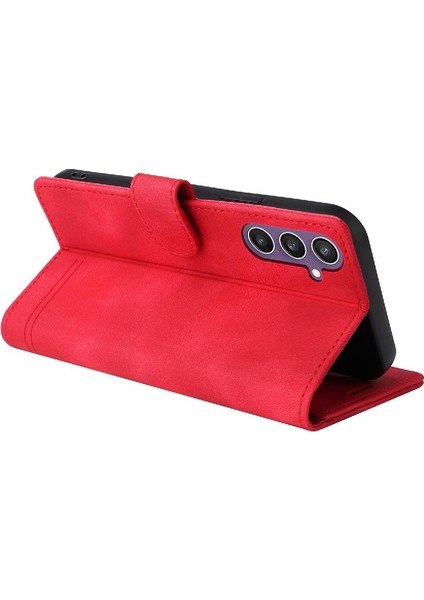 Samsung Galaxy S23 Fe Için Flip Case Cüzdan Kapak Kapak Basit Iş (Yurt Dışından)