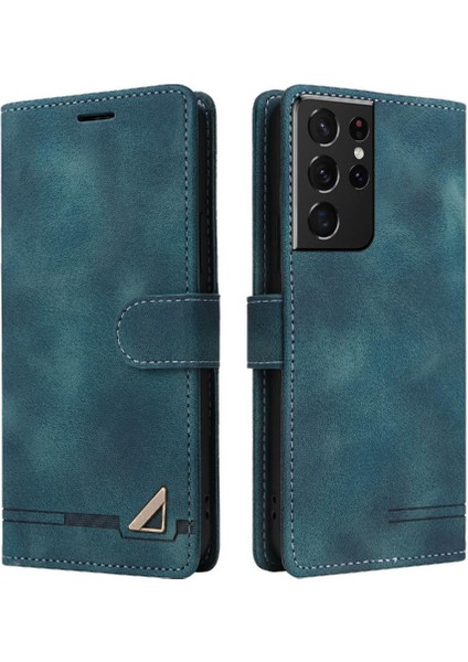 Samsung Galaxy S21 Için Flip Case Ultra Darbeye Deri Kılıf Kapak Çevirin (Yurt Dışından)