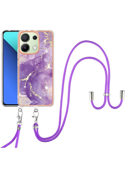 Xiaomi Redmi Için Not 13 4g Tampon Mermer Crossbody Kordon Askısı (Yurt Dışından)