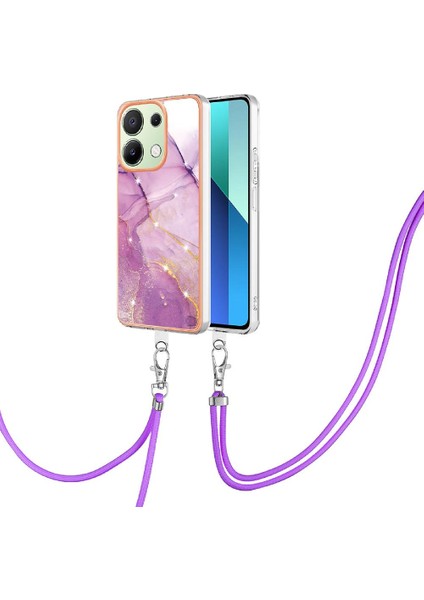Xiaomi Redmi Için Not 13 4g Tampon Mermer Crossbody Kordon Askısı (Yurt Dışından)