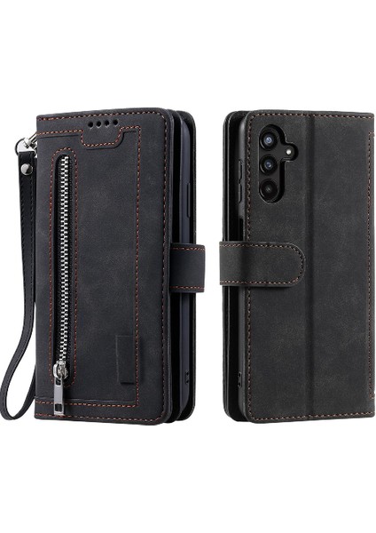 Samsung Galaxy A54 5g Için Flip Case Kordon Pu Deri Kickstand Cüzdan 9 (Yurt Dışından)