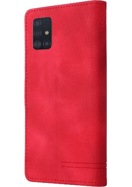 Manyi Mall Samsung Galaxy A51 Için Flip Case Darbeye Basit Iş Cüzdan Kılıf (Yurt Dışından)