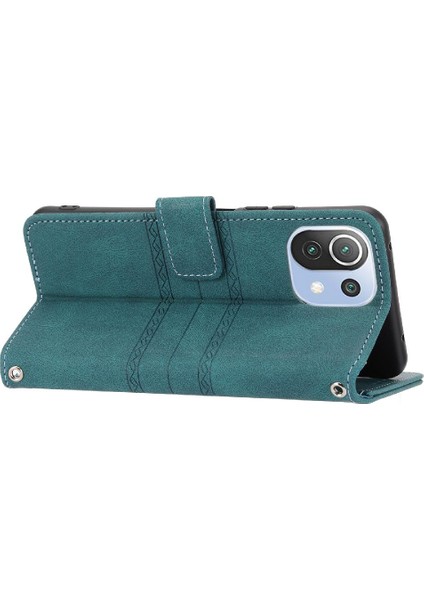 Xiaomi Mi 11 Lite Manyetik Kapatma Kickstand Pu Deri Için Flip Case (Yurt Dışından)