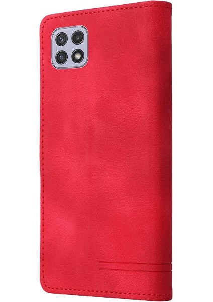 Samsung Galaxy A22 5g Için Flip Case Darbeye Basit Iş Cüzdan (Yurt Dışından) indirimleri