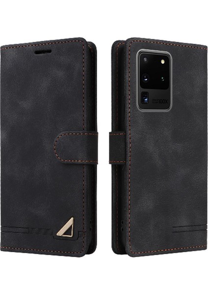 Samsung Galaxy S20 Ultra Cüzdan Basit Iş Flip Kapak Için Flip Case (Yurt Dışından)