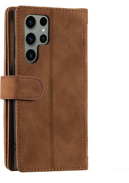 Samsung Galaxy S23 Için Flip Case Ultra Kickstand Kordon Cüzdan 9 Kart Pu (Yurt Dışından) indirimleri