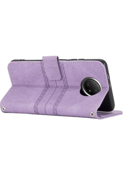 Xiaomi Redmi Not 9t Kickstand Darbeye Koruyucu Pu Için Flip Case (Yurt Dışından)