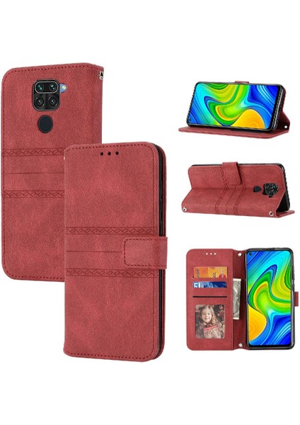 Xiaomi Redmi Not 9 Için Flip Case 4g Cüzdan Kılıf Kickstand Pu Deri (Yurt Dışından)