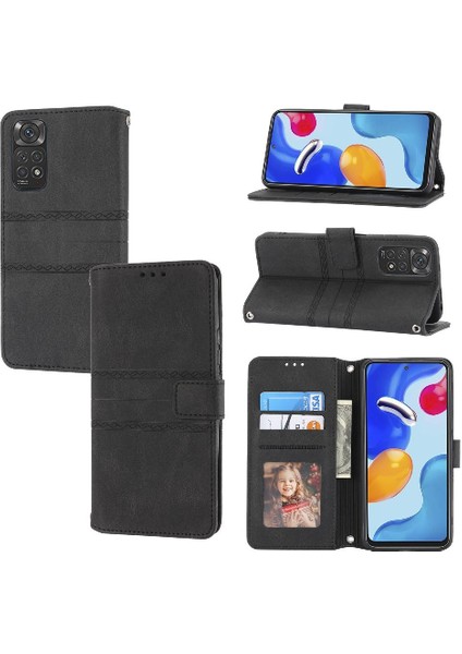 Xiaomi Redmi Not 11E Pro Cüzdan Kılıf Için Flip Case Pu Deri Kickstand (Yurt Dışından)