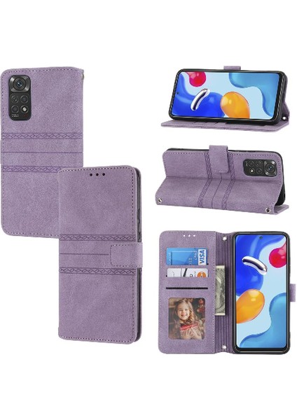 Xiaomi Poco M4 Pro 5g Için Flip Case Pu Deri Cüzdan Kılıf Kickstand (Yurt Dışından)