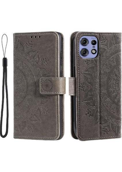 Motorola Moto Kenar 50 Pro Için Flip Case Cüzdan Kılıf Pu Deri Kickstand (Yurt Dışından)