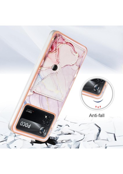 Xiaomi Poco X4 Pro 5g Kart Yuvaları Yumuşak Tpu Tampon Mermer Ince (Yurt Dışından)