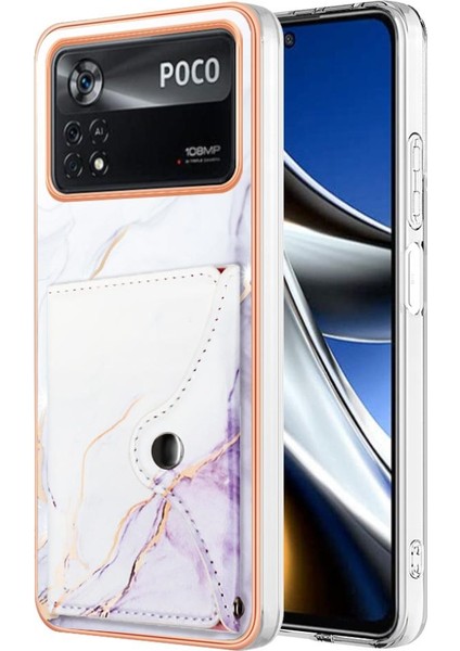 Xiaomi Poco X4 Pro 5g Kart Yuvaları Yumuşak Tpu Tampon Mermer Ince (Yurt Dışından)