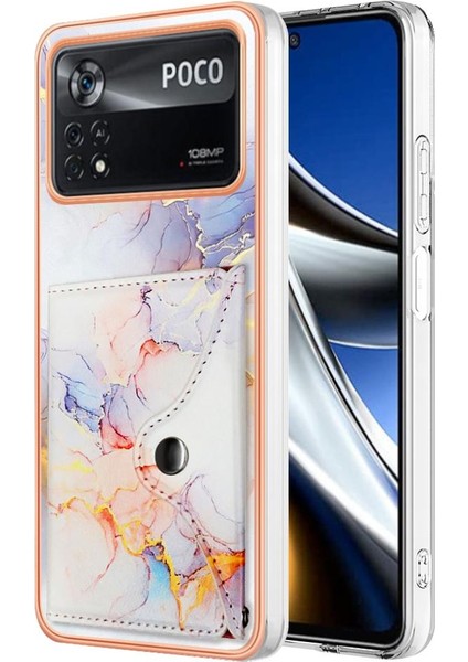 Xiaomi Poco X4 Pro 5g Kart Yuvaları Yumuşak Tpu Tampon Mermer Ince (Yurt Dışından)