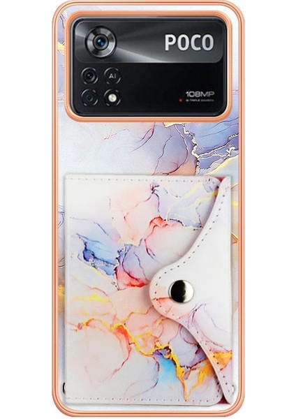Xiaomi Poco X4 Pro 5g Kart Yuvaları Yumuşak Tpu Tampon Mermer Ince (Yurt Dışından)