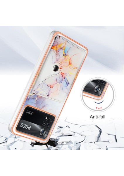 Xiaomi Poco X4 Pro 5g Kart Yuvaları Yumuşak Tpu Tampon Mermer Ince (Yurt Dışından)