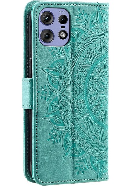 Motorola Moto Kenar 50 Pro Için Flip Case Cüzdan Kılıf Pu Deri Kickstand (Yurt Dışından)