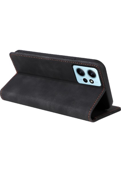 Xiaomi Redmi Not 12 Için Flip Case 4g Kapak Çevirin Darbeye Cüzdan Kılıf (Yurt Dışından)