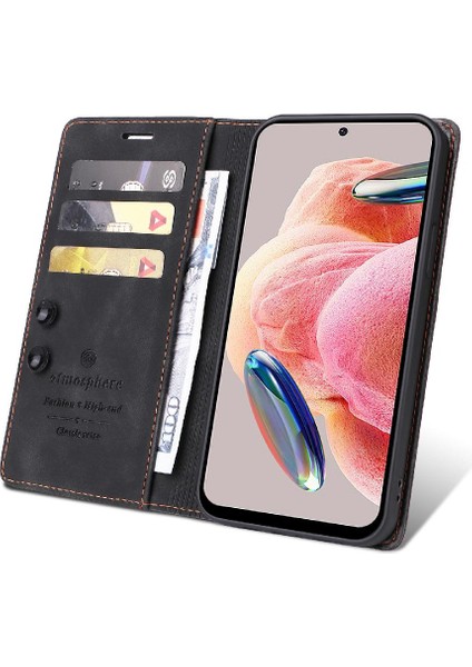 Xiaomi Redmi Not 12 Için Flip Case 4g Kapak Çevirin Darbeye Cüzdan Kılıf (Yurt Dışından)