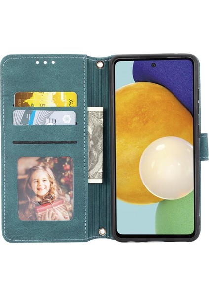 Samsung Galaxy M52 5g Cüzdan Kılıf Manyetik Kapatma Pu Için Flip Case (Yurt Dışından)
